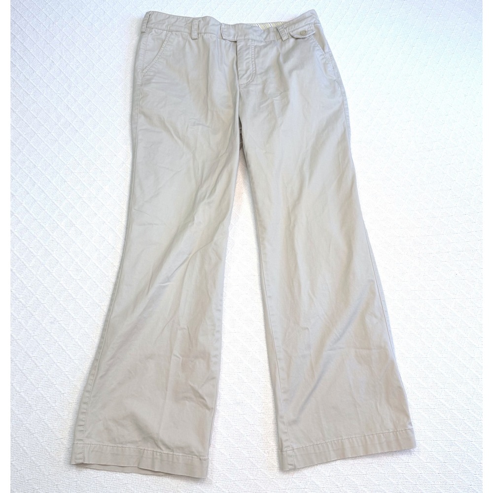 Dockers Jaelynn Pants Womens 10 Short Khaki Tan Wide Leg Chinos 258030009